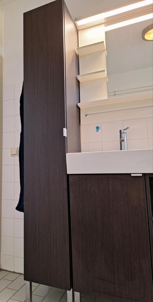 IKEA LILLÅNGEN Badkamerset - Wastafelkast & Hoge Kast, Huis en Inrichting, Badkamer | Badkamermeubels, Ophalen, Gebruikt, 200 cm of meer