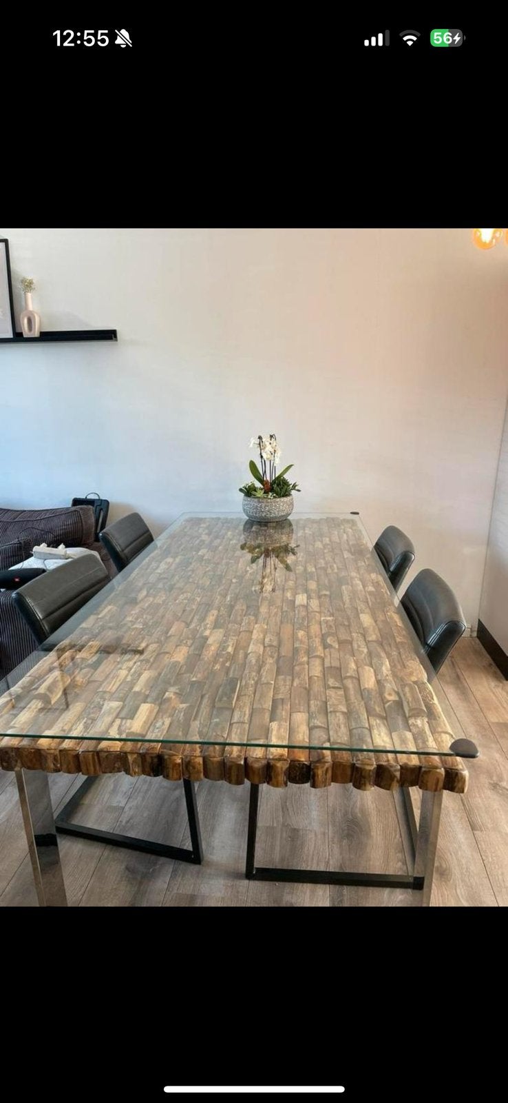 Mooie tafel van rofra echt hout nieuwprijs €1700, Huis en Inrichting, 100 tot 150 cm, 200 cm of meer, Ophalen of Verzenden, Rechthoekig