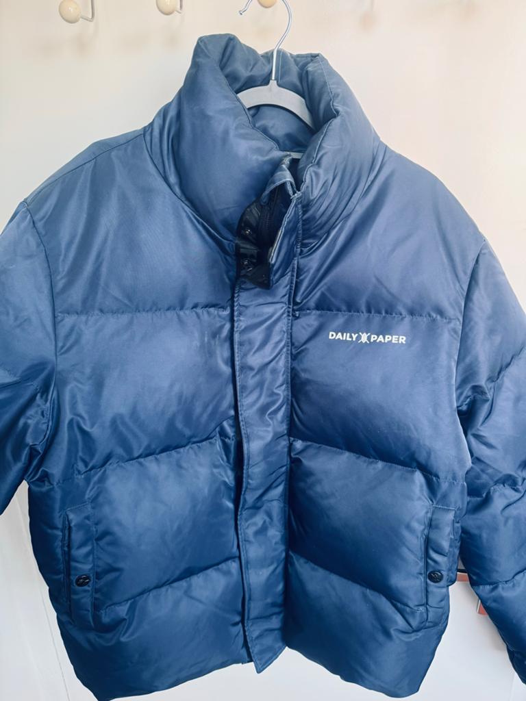 Daily Paper Heren Puffer Jas - Maat L, Ophalen, Zo goed als nieuw, Maat 52/54 (L), Blauw