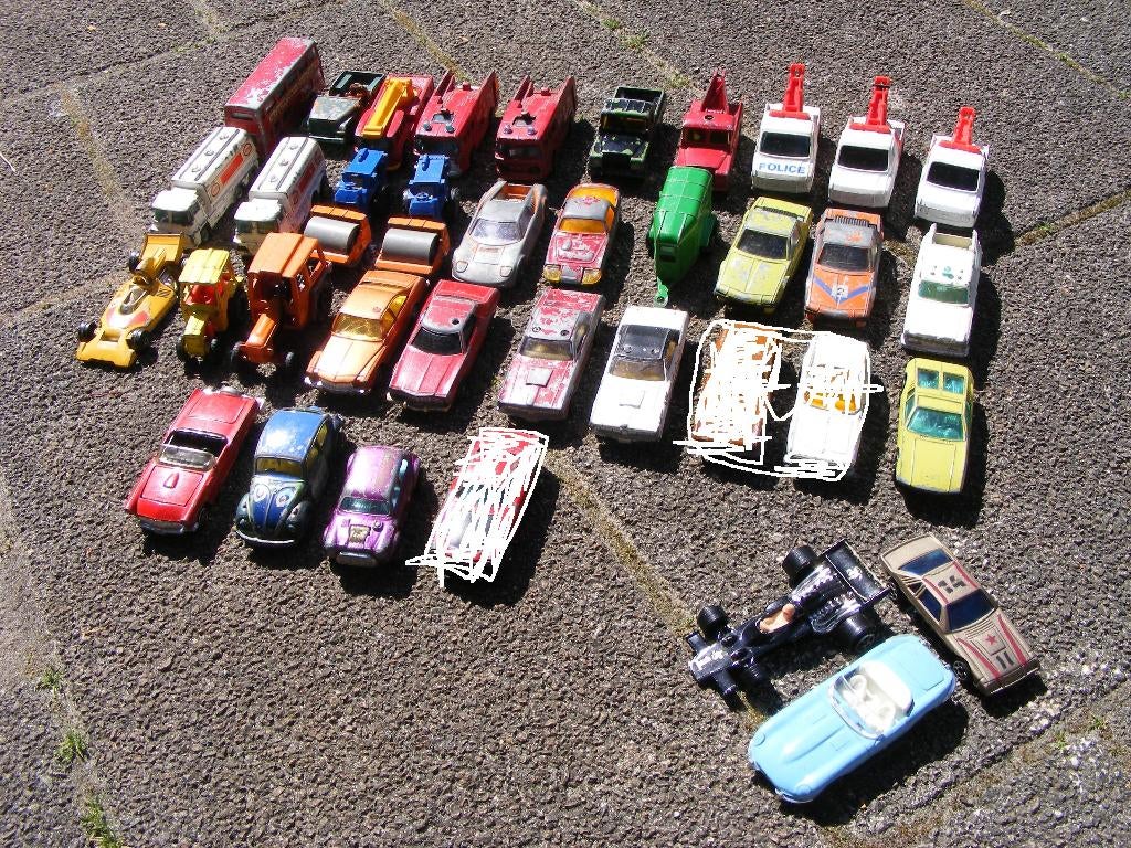 partij 31x Corgi juniors + 3x China-Hong Kong 3 inch, Ophalen of Verzenden, Gebruikt, Auto