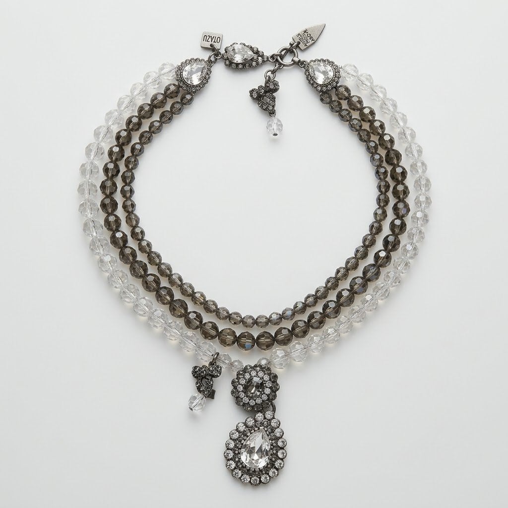 Vintage Rodrigo Otazu Statement Swarovski ketting 2005-2007, Overige materialen, Met hanger, Ophalen of Verzenden, Zo goed als nieuw