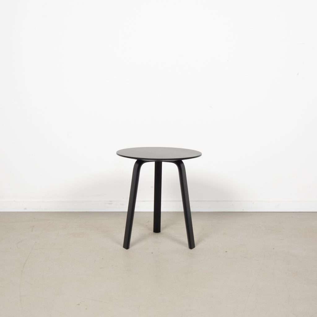 5x Hay Bella Tafel Zwart Hout Ø45 cm, Minder dan 55 cm, Ophalen of Verzenden, Zo goed als nieuw, Niet ingevuld
