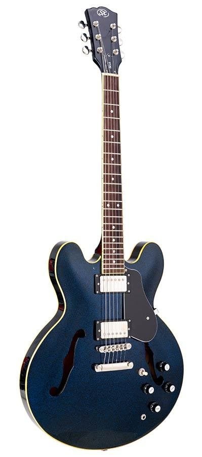 SEL6GBU SX archtop maple body and dot inlay glitter blue, ., Nieuw, Ophalen of Verzenden, Akoestische gitaar