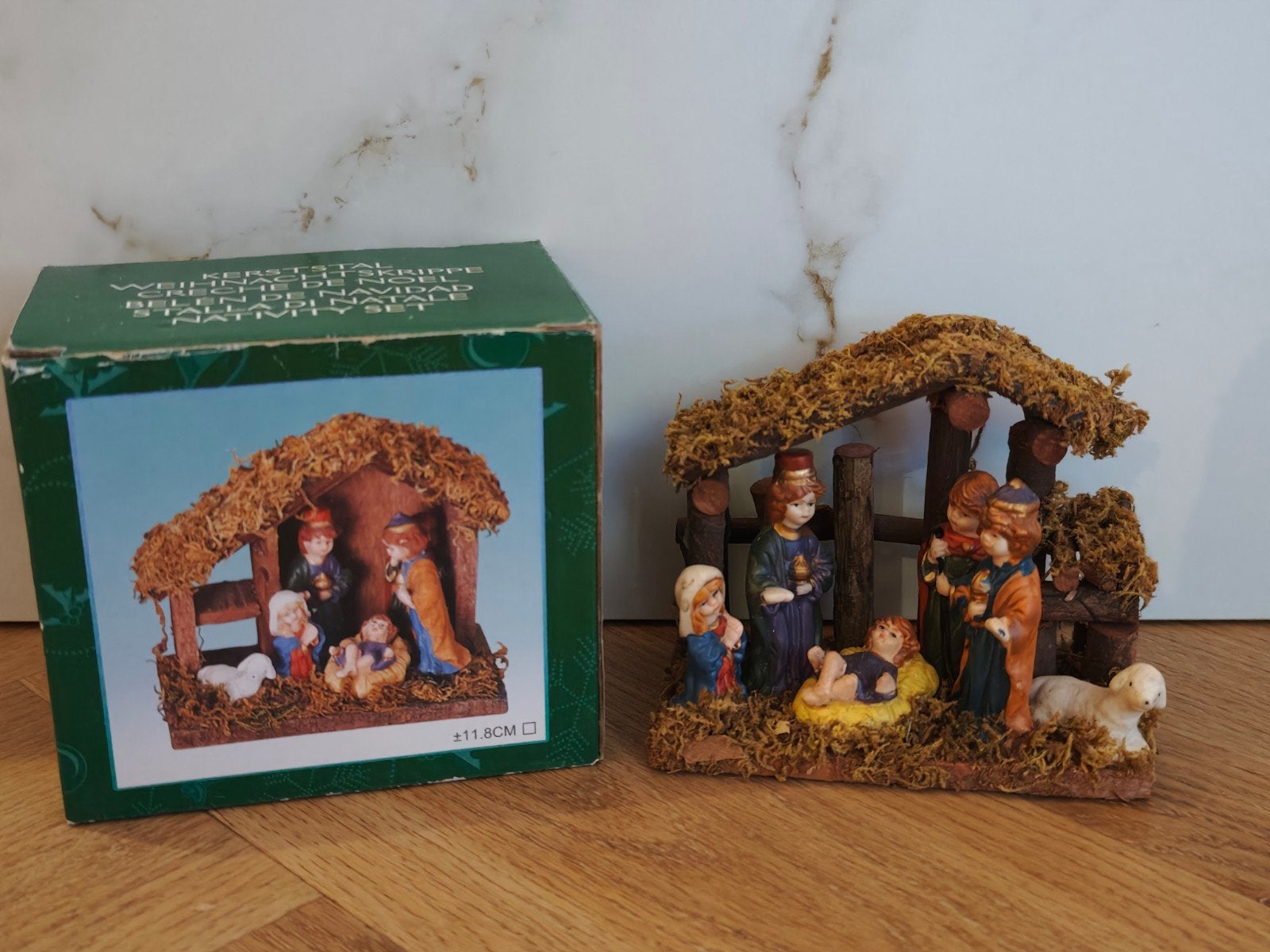 Kerststalletje Jozef, Maria en Jezus, Ophalen of Verzenden, Zo goed als nieuw