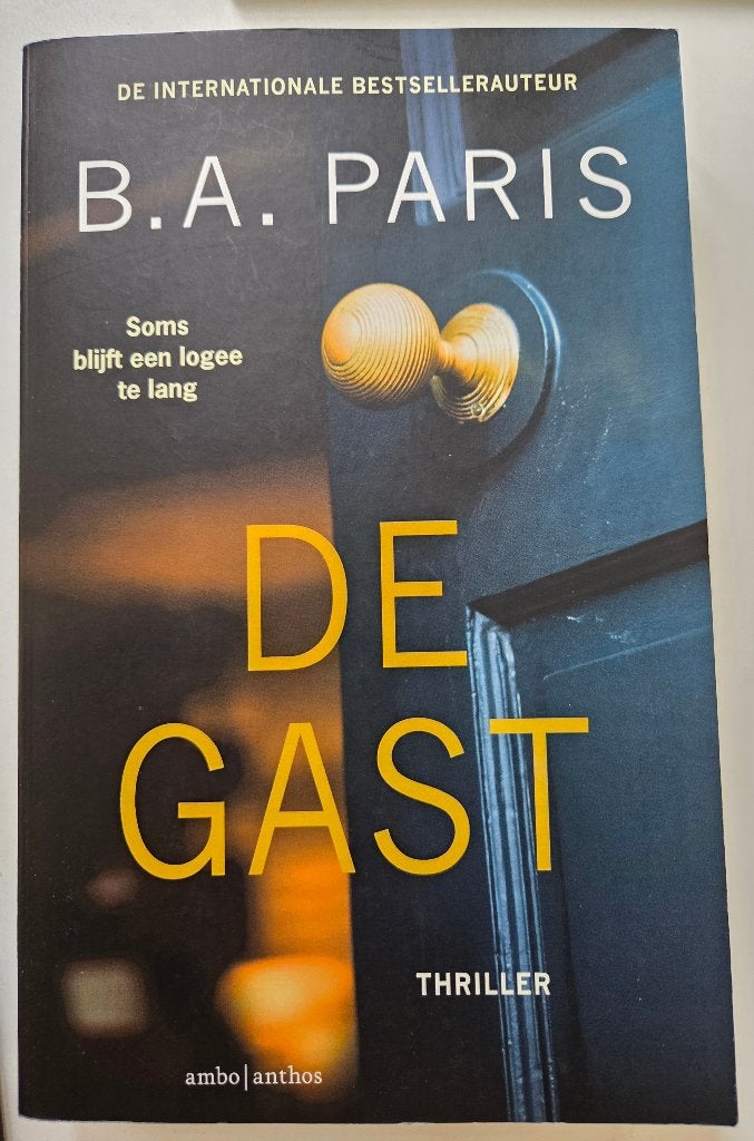 De gast - B.A. Paris (thriller), Boeken, Verzenden, Zo goed als nieuw, B.A. Paris, Europa overig
