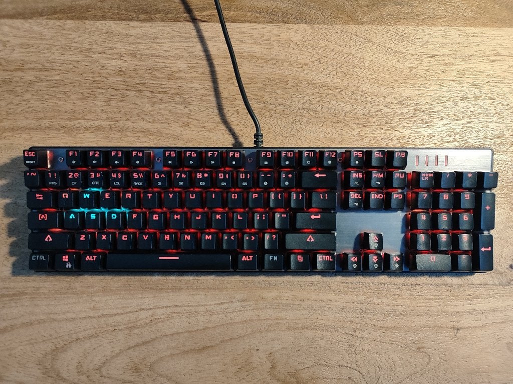 K84 CK104 RGB Mechanical Keyboard, Azerty, Ophalen of Verzenden, Zo goed als nieuw, MOTOSPEED