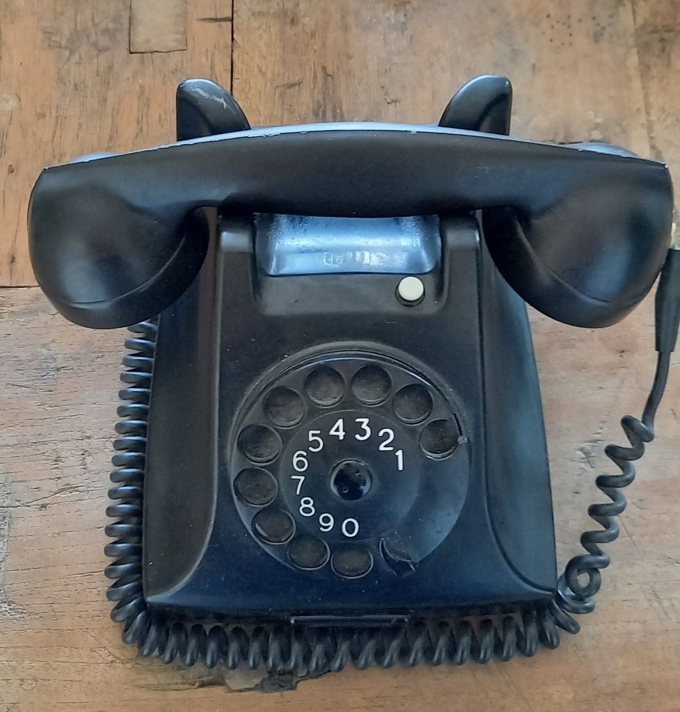 Bakelieten zwarte PTT telefoon, Ophalen of Verzenden, Huis en Inrichting