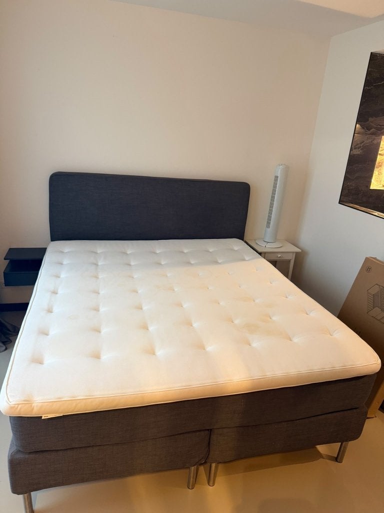 Boxspring 180x200, Ophalen, Tweepersoons, Zo goed als nieuw, 180 cm