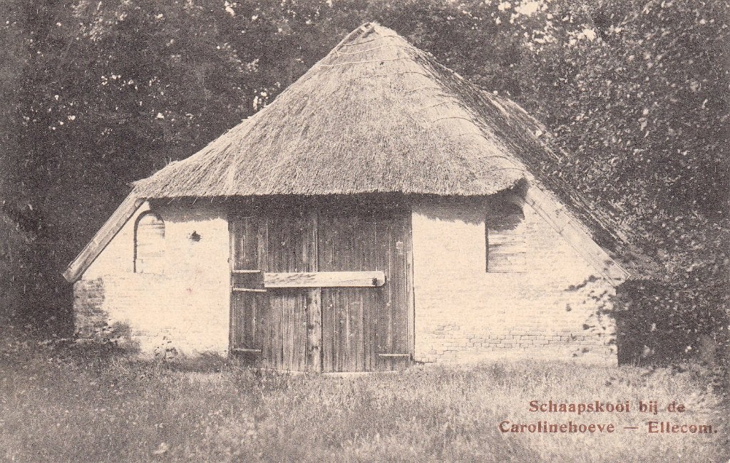 Ellecom  -  Schaapskooi bij de Carolinehoeve        =0013=, Ophalen of Verzenden, Voor 1920, Gelopen, Gelderland