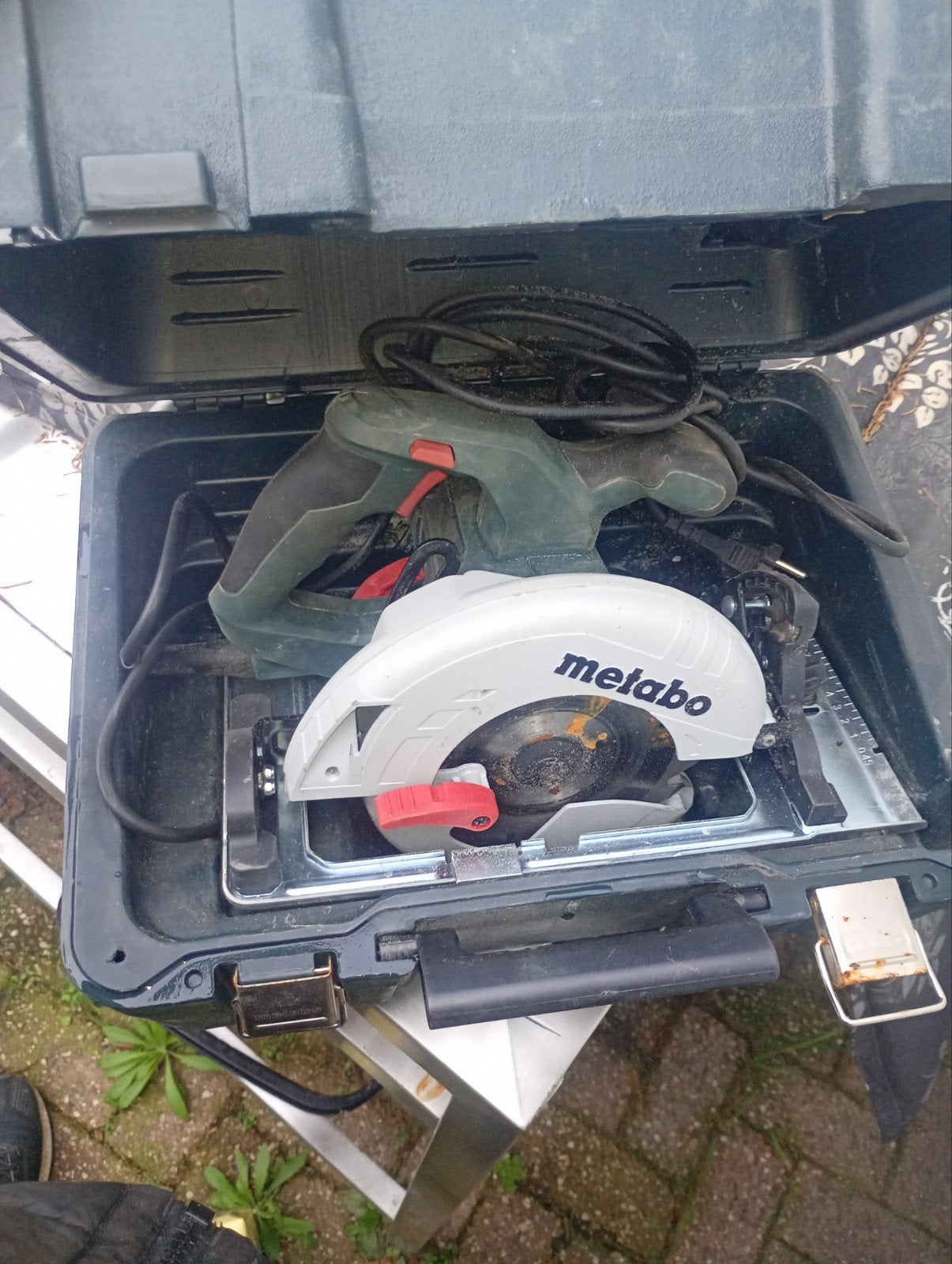 Metabo KS 55 Cirkelzaag (1200W) met koffer, Gebruikt, Cirkelzaag, 600 tot 1200 watt, Ophalen of Verzenden