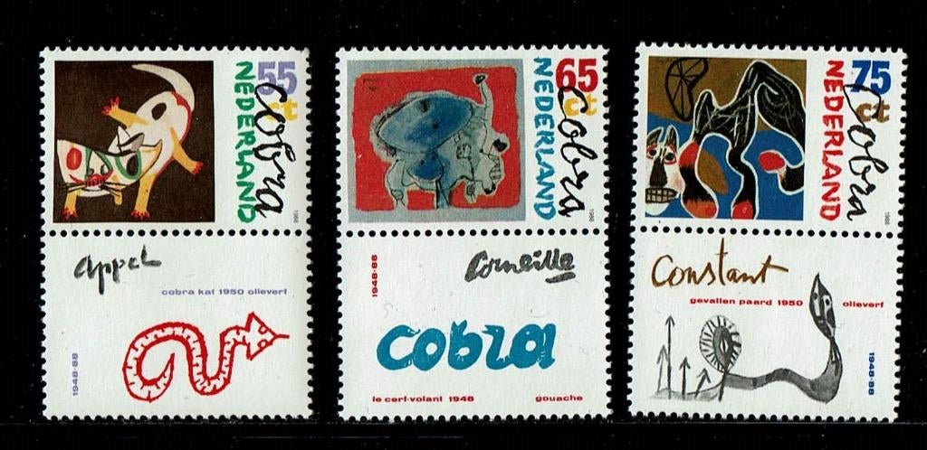 Nederland NVPH 1408-1410 postfris, Verzenden, Na 1940, Postfris