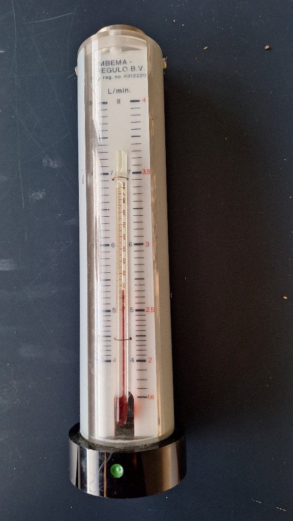 Te koop debietmeter met een geïntegreerde thermometer Imbema, Ophalen, Gebruikt, Toebehoren