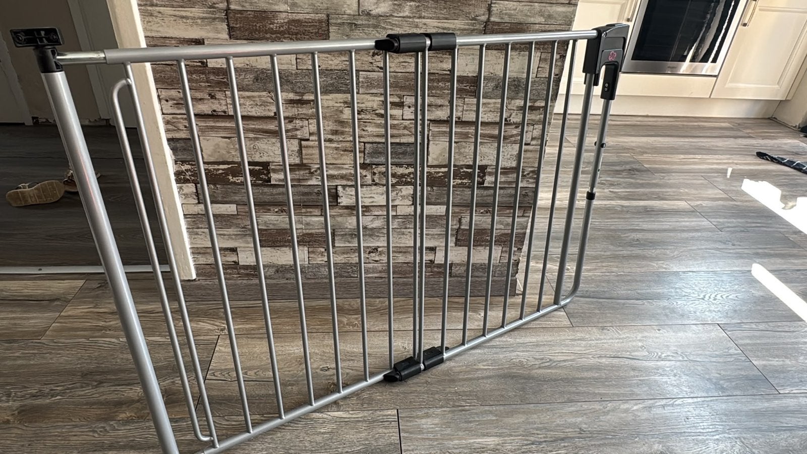 Fenss Safetydoor Traphek - Verstelbaar & Beste Getest, Kinderen en Baby's, Traphekjes, Ophalen, Gebruikt, Metaal of IJzer, 115 cm of meer