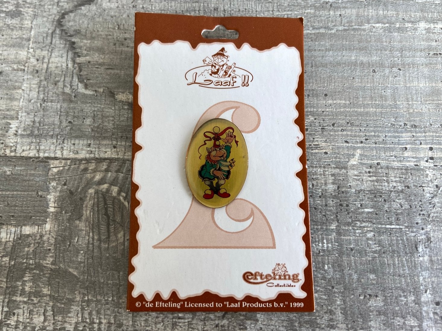 efteling pin platte laaf 2, Verzamelen, Ophalen of Verzenden, Zo goed als nieuw, Button of Speldje