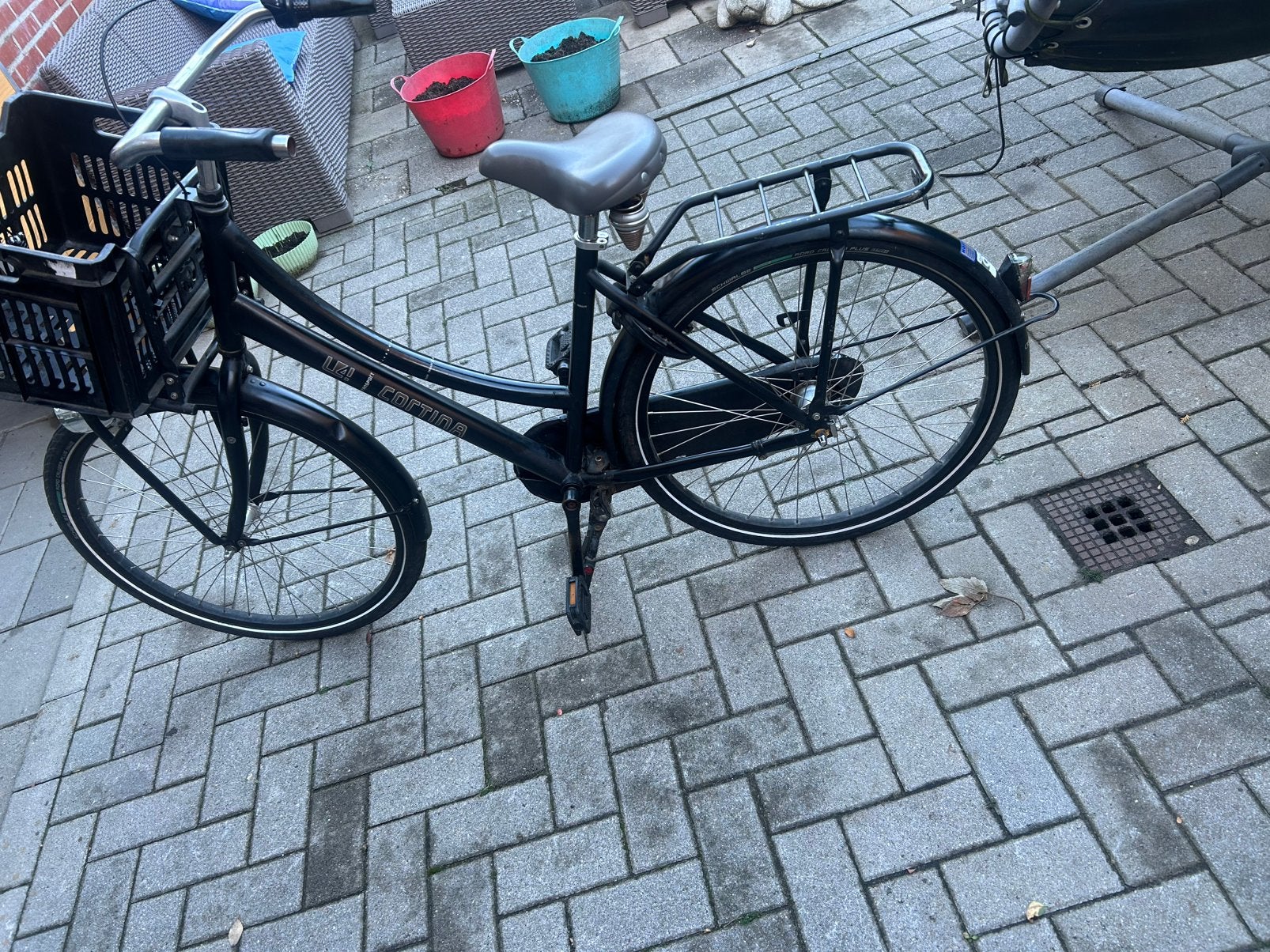 Cortina meisjes fiets, Ophalen, Gebruikt, Terugtraprem, Versnellingen