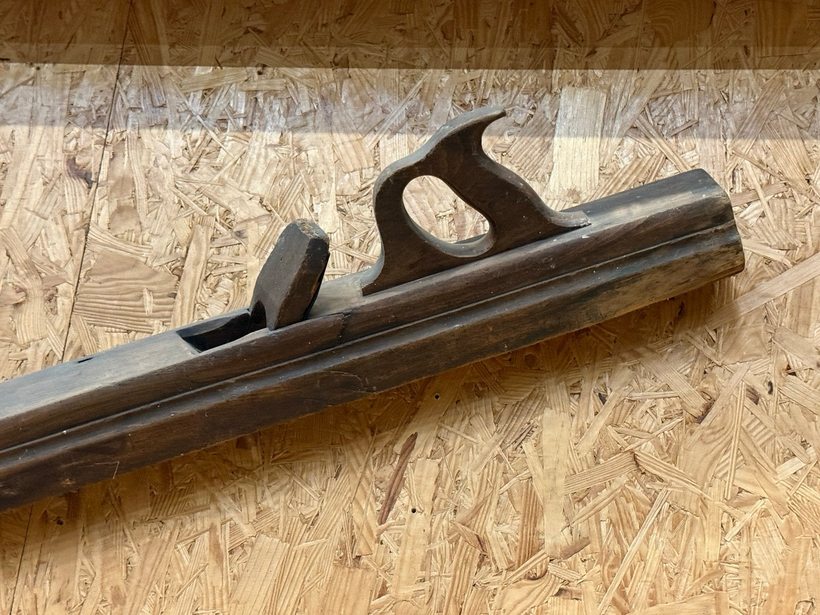Antieke houten schaaf - Handgereedschap, Antiek en Kunst, Antiek | Gereedschap en Instrumenten, Ophalen