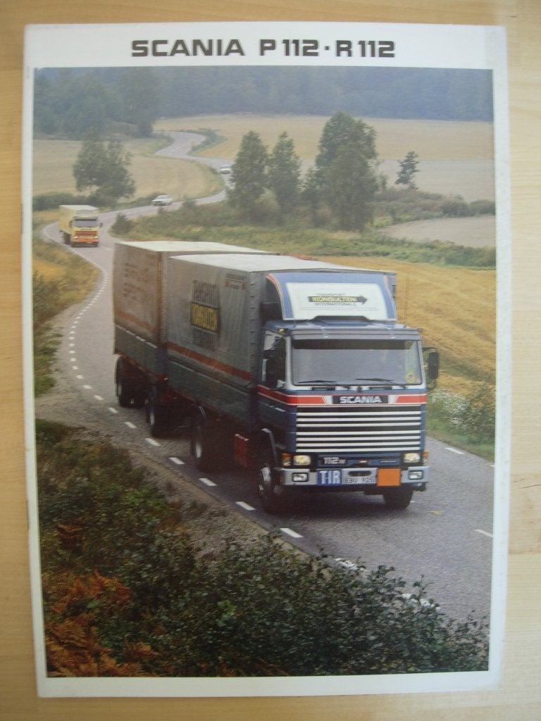 Scania P112 R112 Brochure 1982 - P / R 112, Ophalen of Verzenden, Zo goed als nieuw, Overige merken, Scania