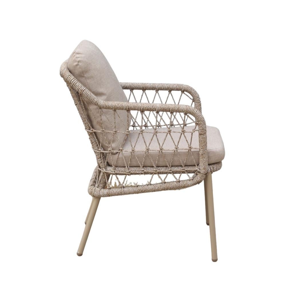 Tuinstoel Nova dining | rope | beige | Min afname 4st, Ophalen, Nieuw, Overige materialen