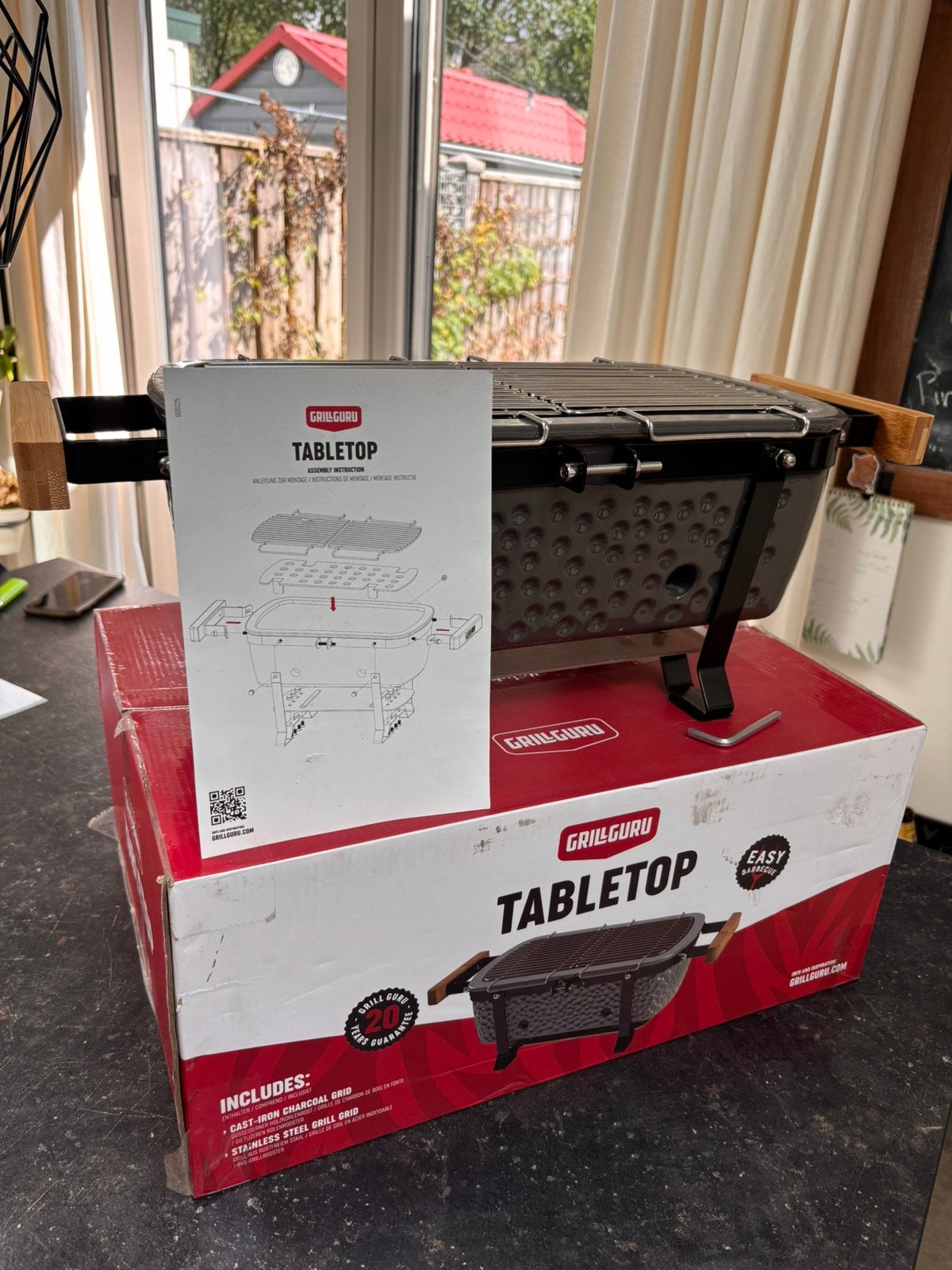 Grill Guru Tabletop BBQ - Compact en Draagbaar, Ophalen, Nieuw, Met accessoires