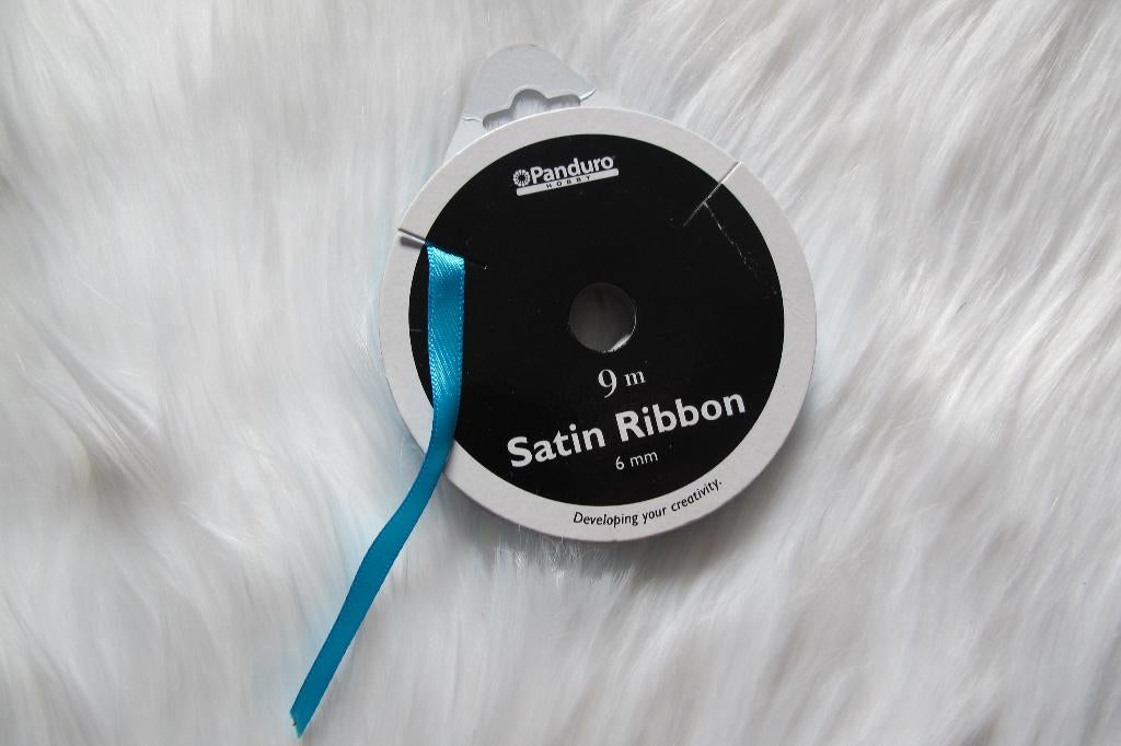 Panduro Satin Ribbon Turquoise 6mm, Ophalen of Verzenden, Nieuw