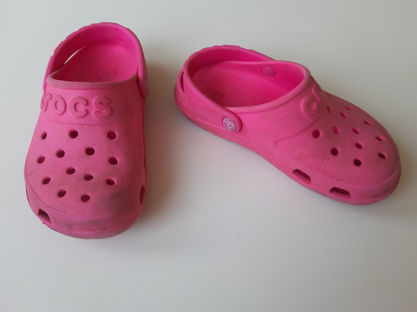 Roze Crocs sandalen maat 28/29, Ophalen of Verzenden, Gebruikt, Crocs, Meisje