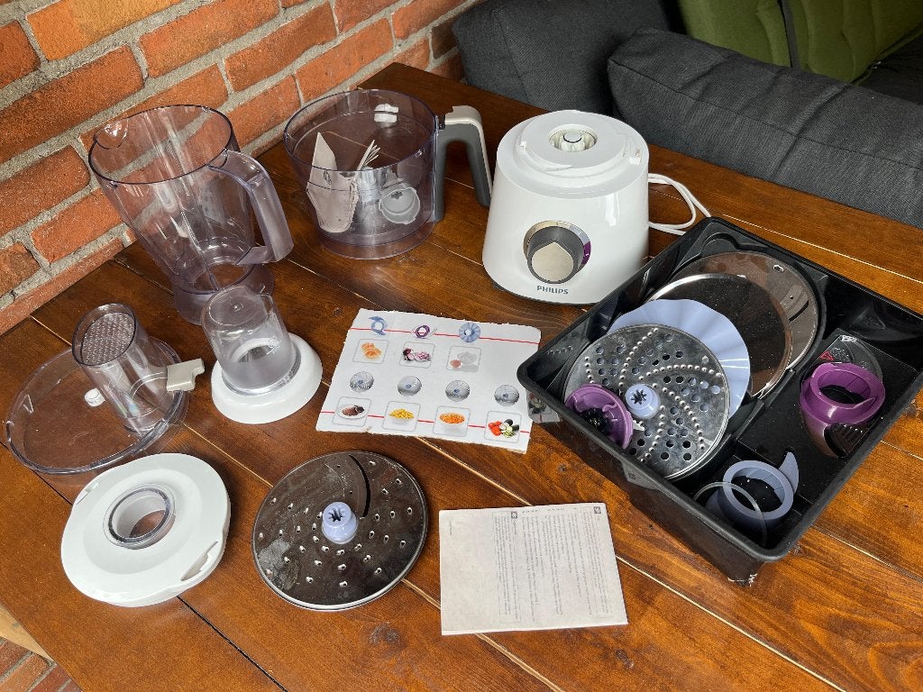 Philips HR7762 keukenmachine Foodprocessor, 1 tot 2 liter, 3 snelheden of meer, Ophalen of Verzenden, Zo goed als nieuw
