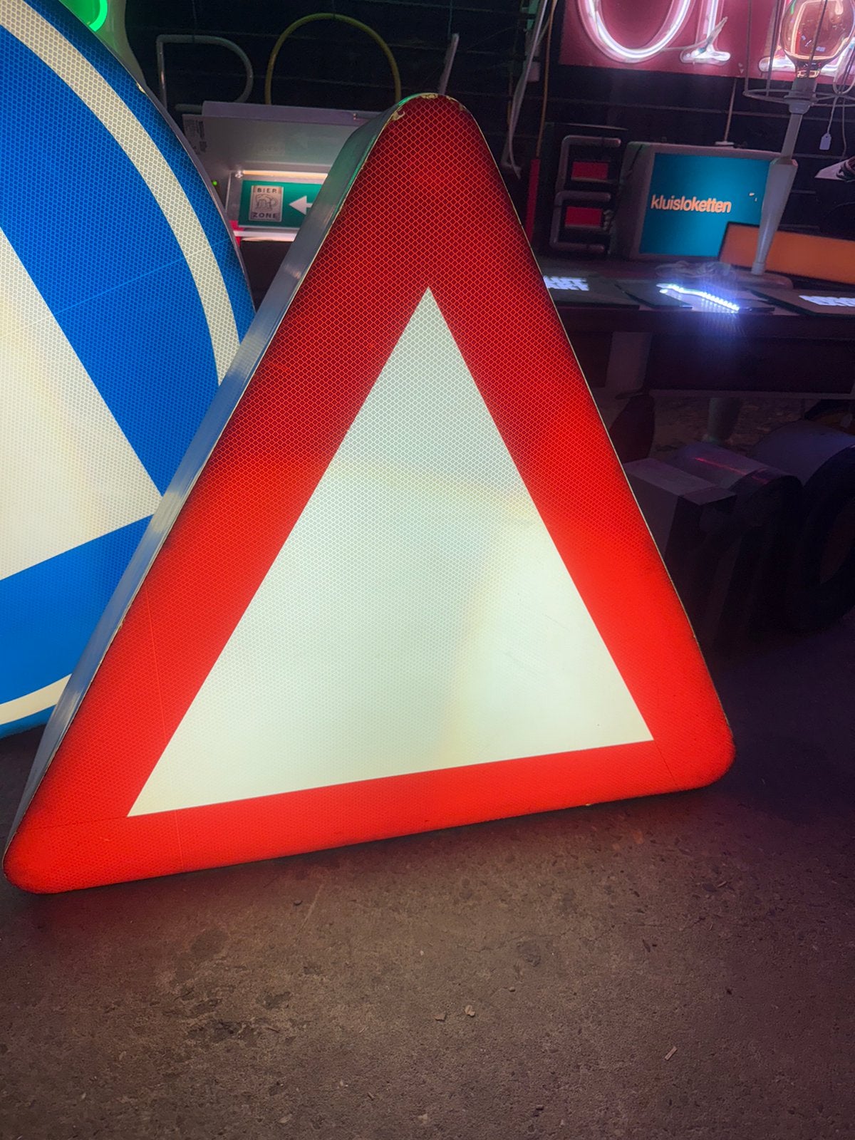 Lichtbak, waarschuwingsbord, Ophalen, Zo goed als nieuw