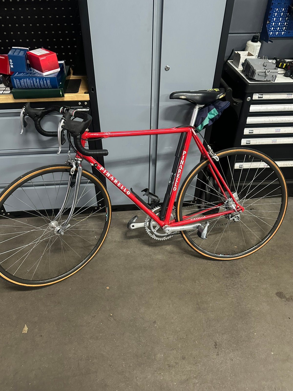 Vintage Pinarello Racefiets - Zeer Nette Staat, Fietsen en Brommers, Ophalen of Verzenden, Zo goed als nieuw, Velgrem, Overige merken