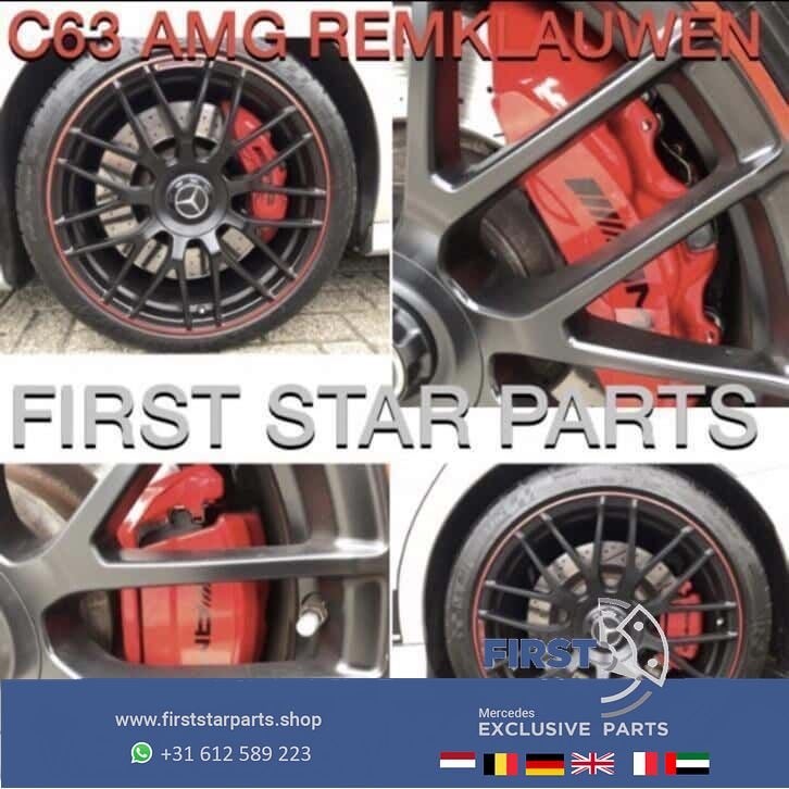 W205 C63 AMG Remtangen Set origineel Mercedes C Klasse 63 s, Auto-onderdelen, Remmen en Aandrijving, Gebruikt, -, Ophalen of Verzenden