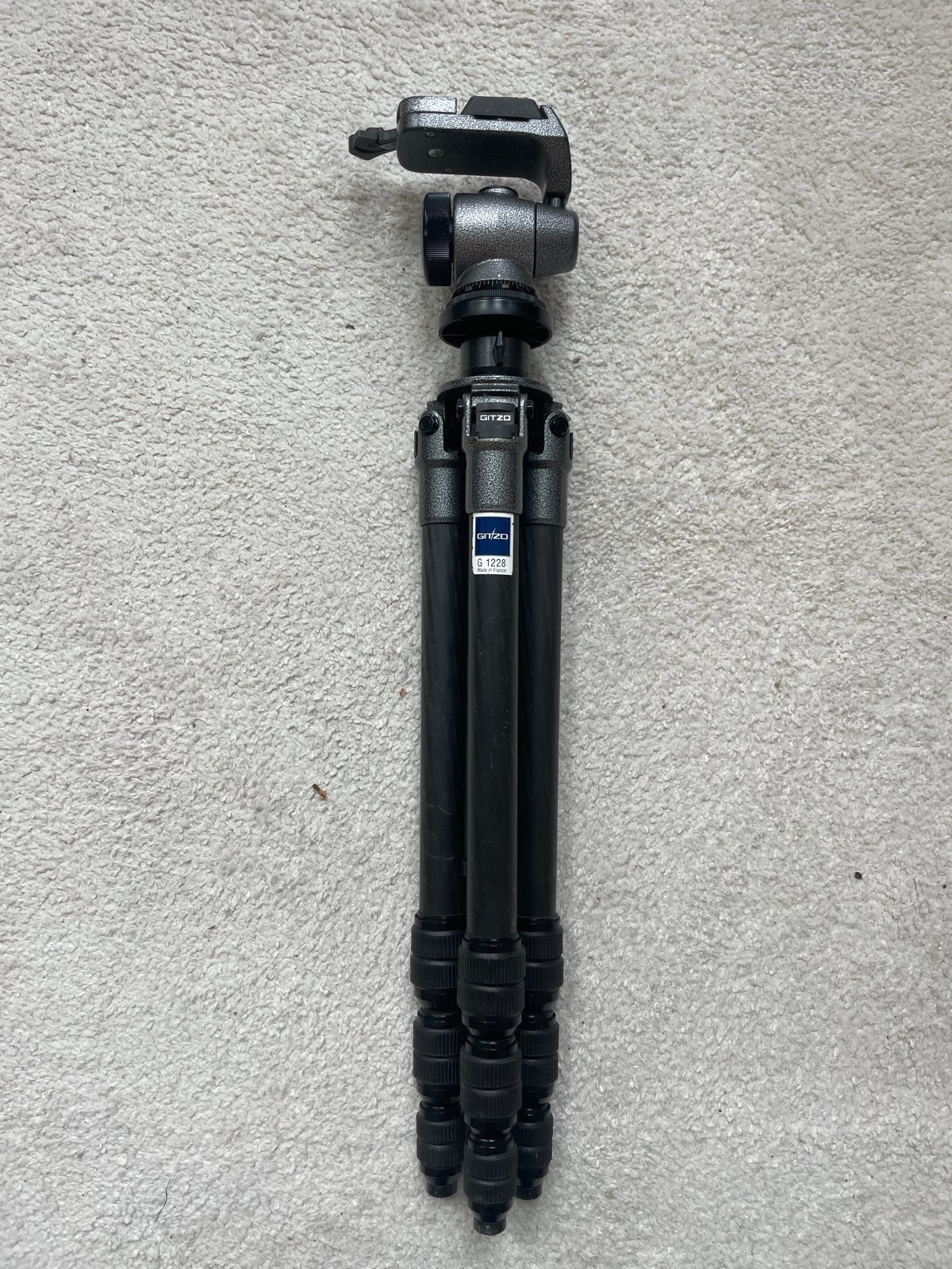 Gitzo G 1228 Driepoot Statief met Balhoofd, Ophalen, Gebruikt, Driepoot, 125 tot 150 cm