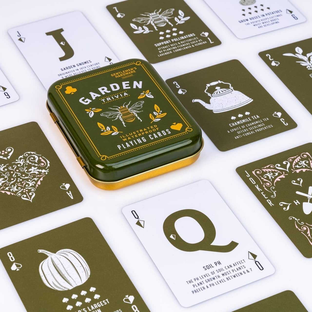 Gentlemen's Hardware Garden Trivia Speelkaarten, Ophalen, Nieuw
