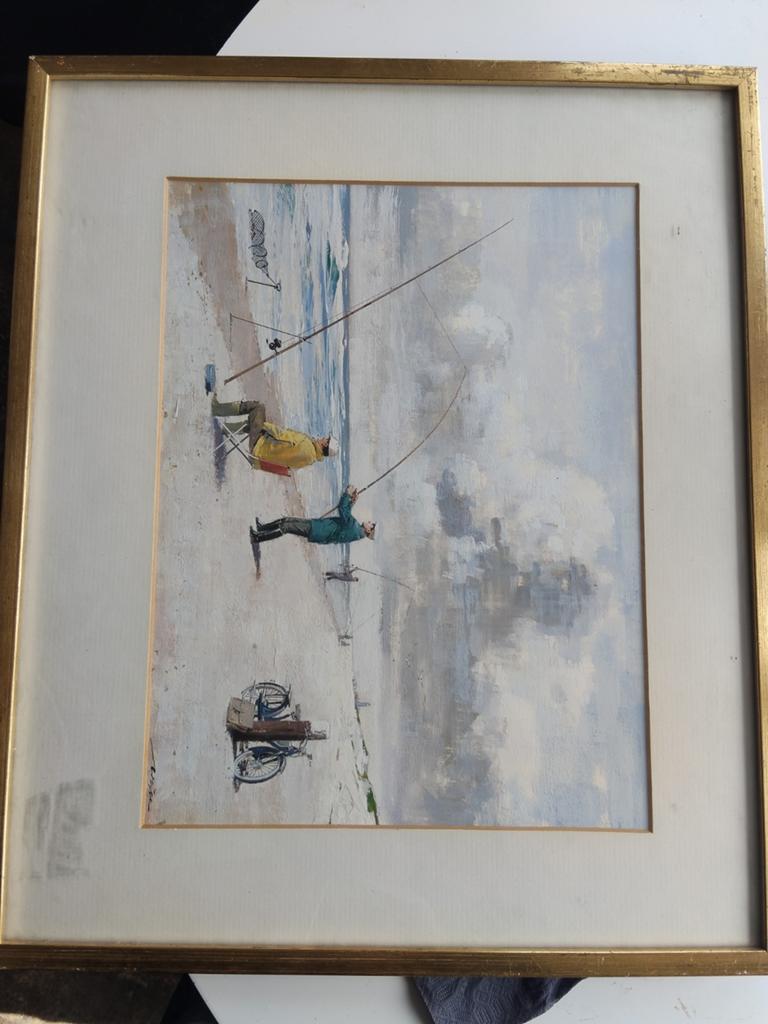 origineel  schilderij Thomas van Wissen (ca.1970/1980, Antiek en Kunst, Ophalen of Verzenden