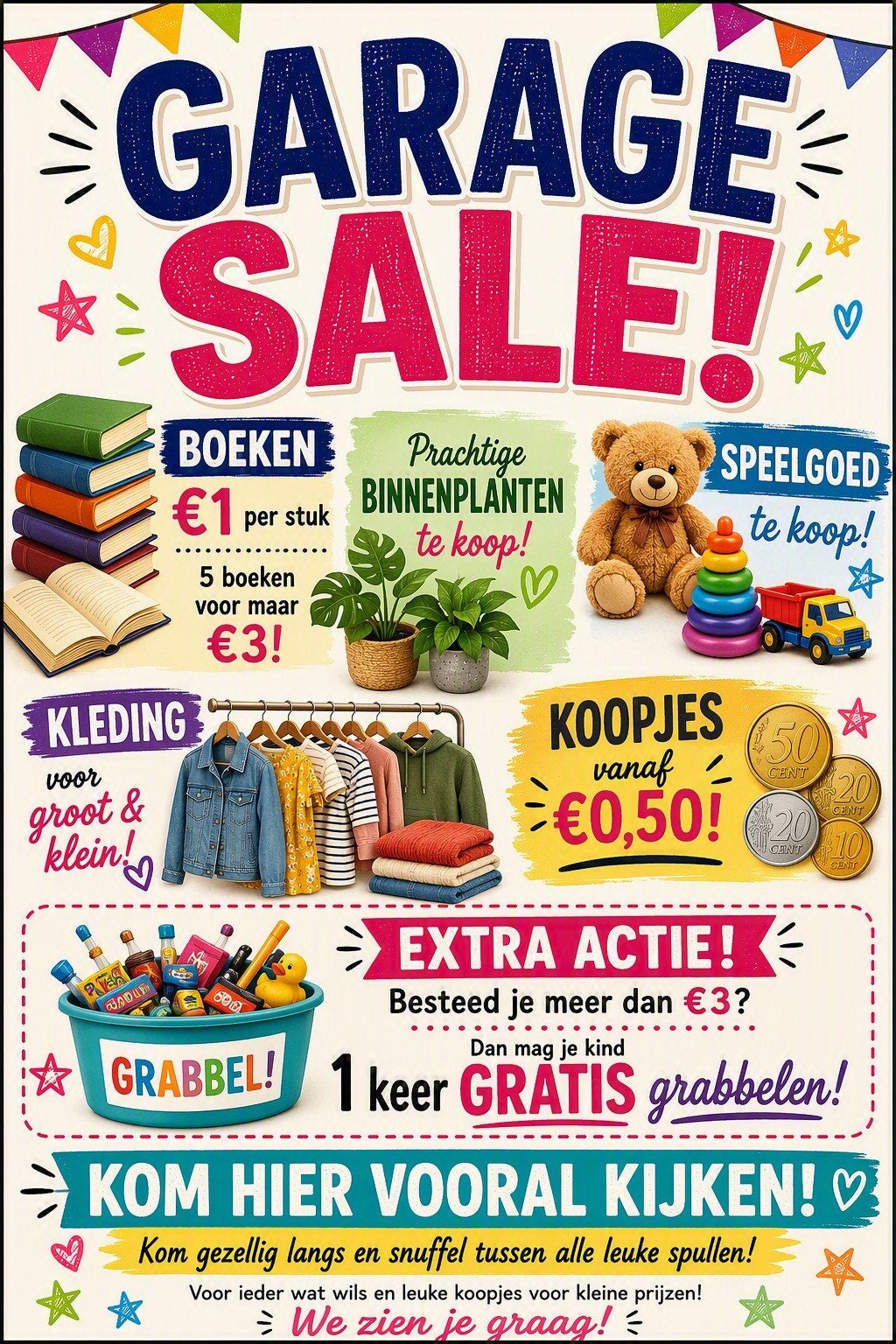 Garagesale/ rommelmarkt in Bitgum 26 september 14:00-17:00, Ophalen