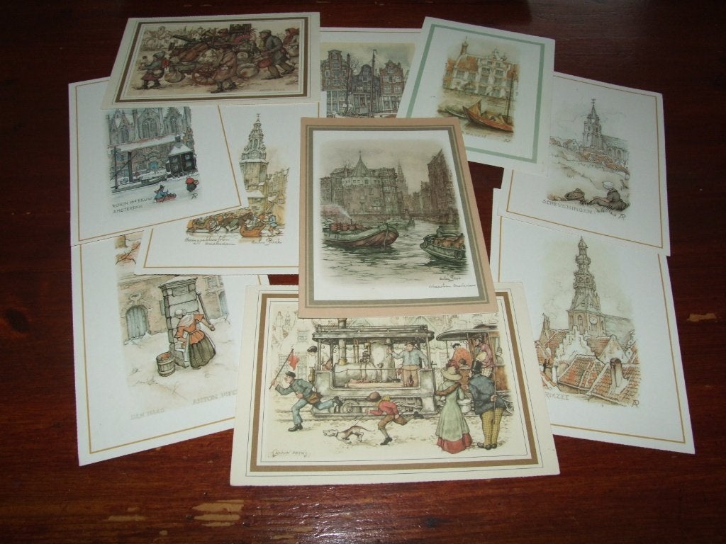 I- ILLUSTRATOR-ANTON PIECK - 10X, Gebruikt, Verzenden, Voor 1940, Prent