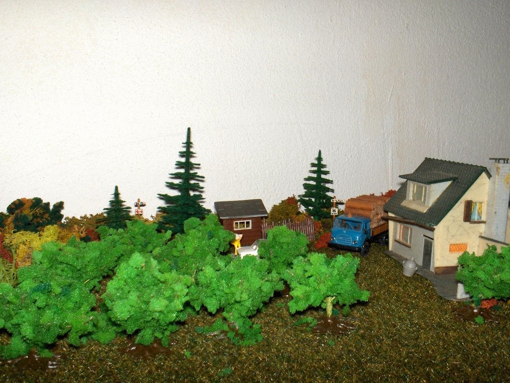 10 bomen / struiken 4cm. hoog Vero / Auhagen, Overige merken, Wisselstroom, Natuur, Nieuw