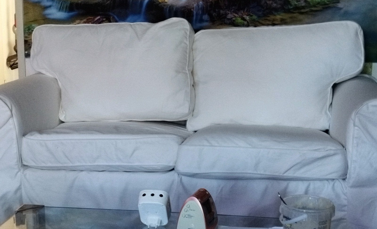 ikea bloemen bank hoezen voor 2 zits, Tweepersoons, 75 tot 100 cm, Ophalen of Verzenden, Rechte bank
