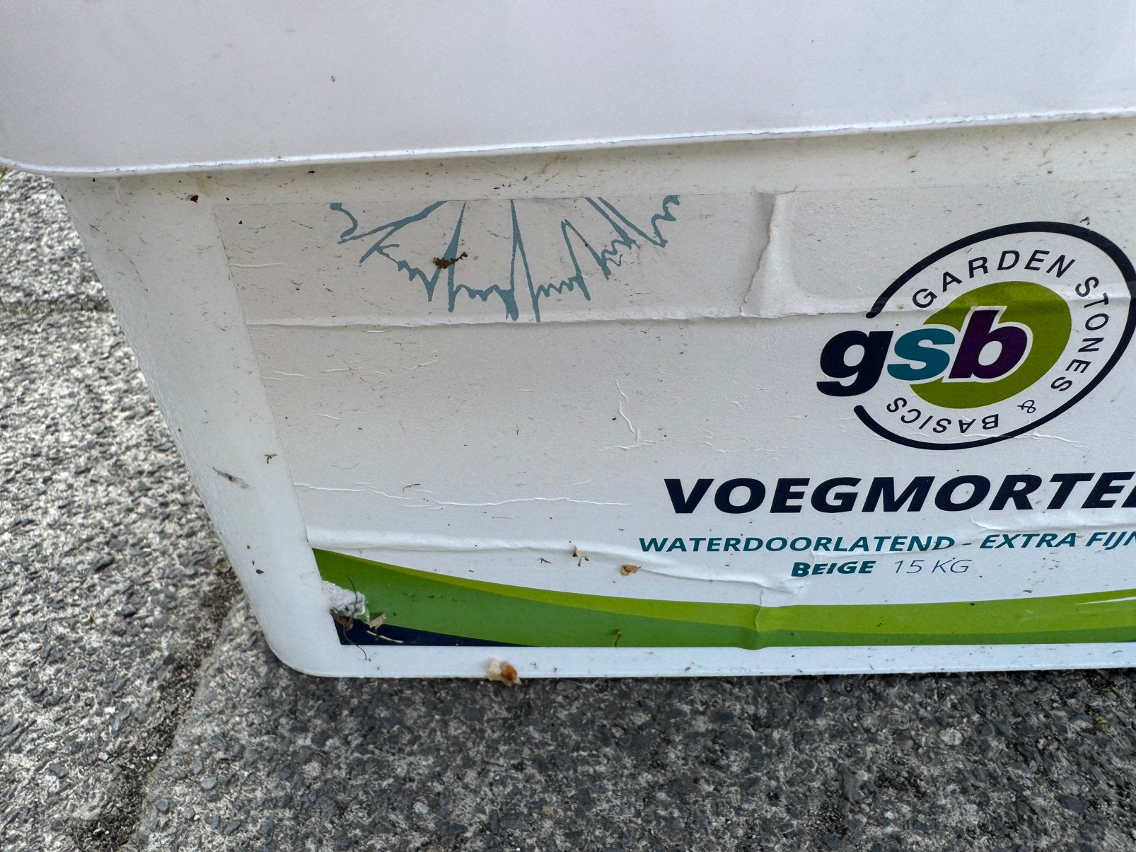 Voegmortel tegels buiten beige, Ophalen, Nieuw