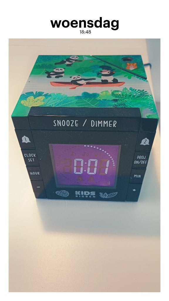 Kinderwekker met projector, Ophalen of Verzenden, Zo goed als nieuw, Digitaal