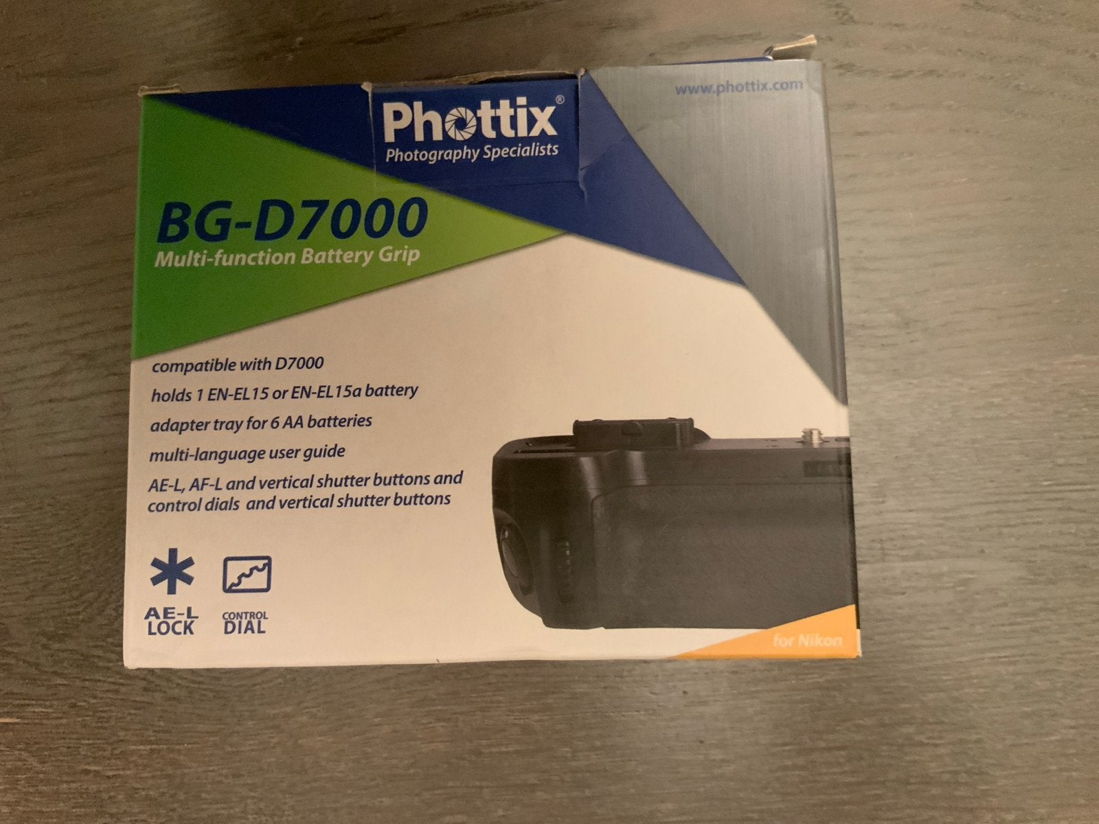 Phottix BG-D7000 Multi-function Battery Grip voor Nikon, Ophalen of Verzenden, Nieuw, Overige merken, Overige typen