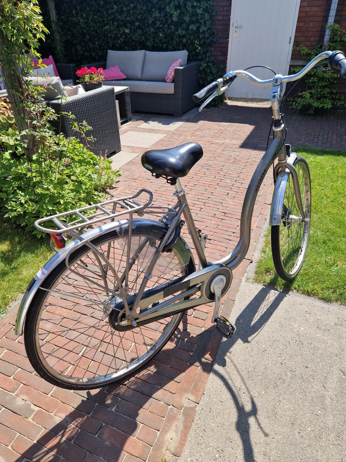 degelijke studenten fiets, AXA slot, 7 versnell, roestvrij!, Overige merken, Gebruikt, Versnellingen, Ophalen of Verzenden