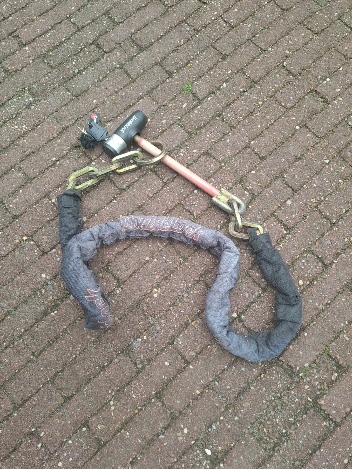 Doublelock 200 cm SCM kettingslot loop chain, Ophalen, Gebruikt