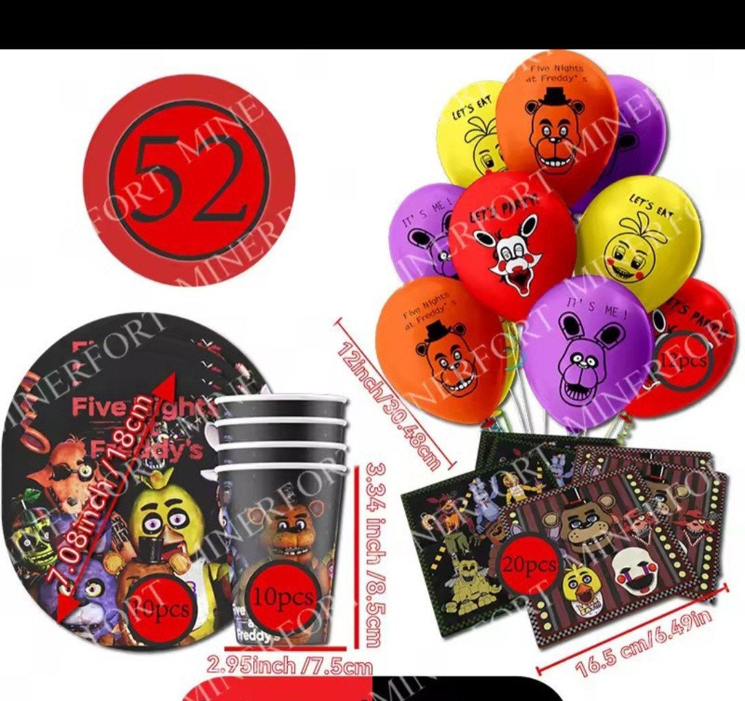 Five Nights at Freddy's Feestpakket - Nieuw, Ophalen, Nieuw, Feestartikel, Verjaardag