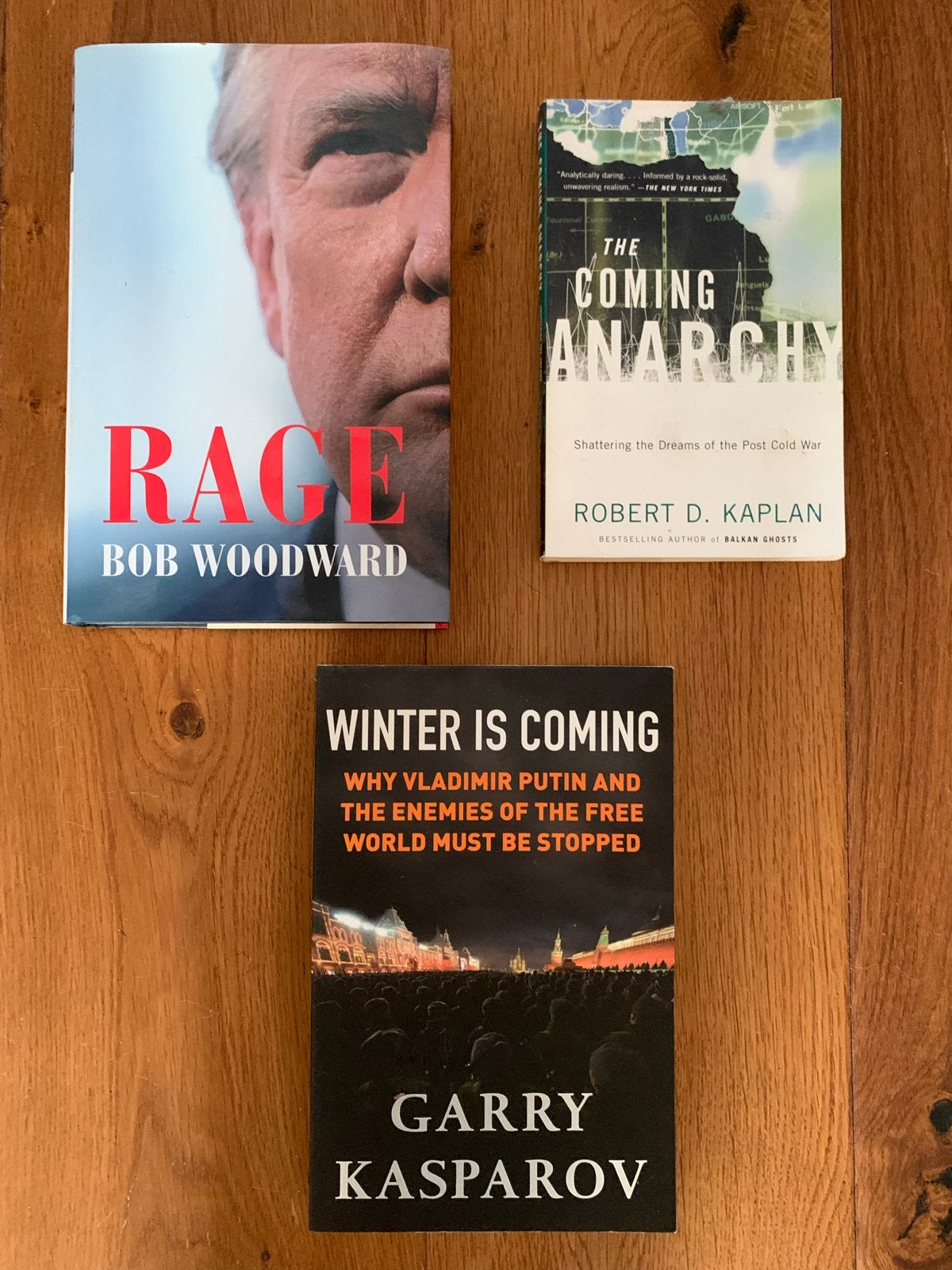 3 politieke boeken: Trump Rage, The Coming Anarchy, Winter, Boeken, Ophalen of Verzenden, Gelezen, Amerika