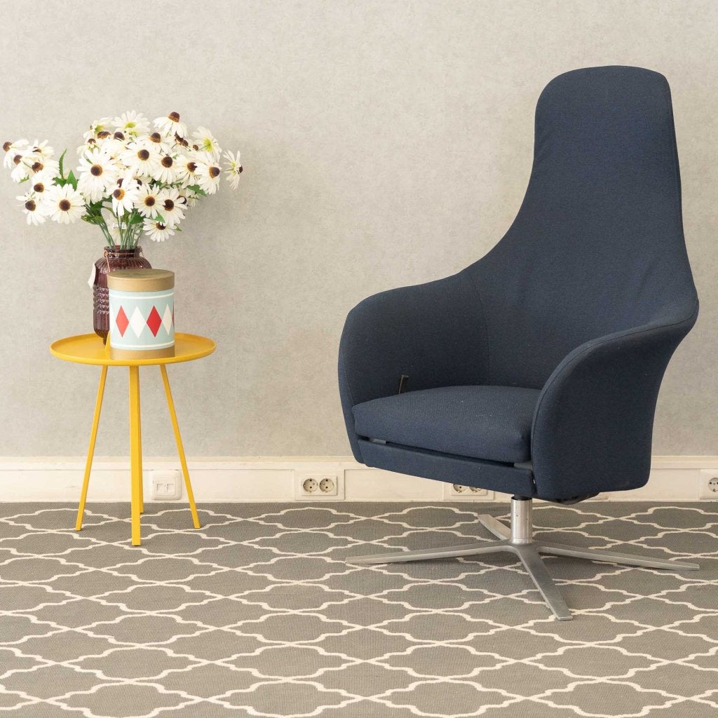 ACTIE!! Montis Marvin relaxfauteuil - blauwe stof