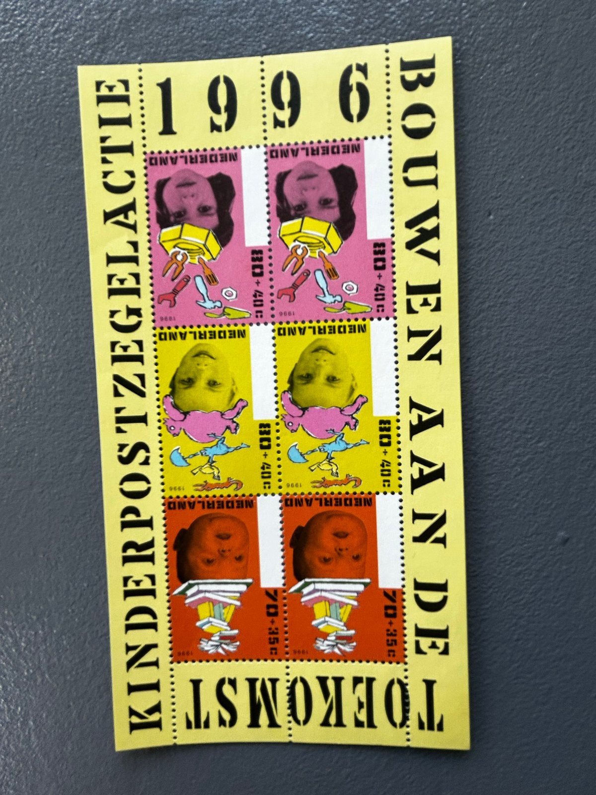 Kinderpostzegels 1996 - Bouwen aan de Toekomst, Ophalen of Verzenden, Na 1940, Postfris