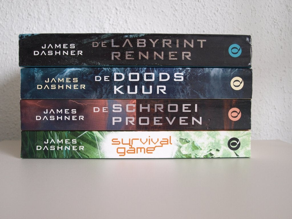4 boeken van "James Dashner" , young-adult, ZGAN !!, Boeken, Ophalen of Verzenden, Zo goed als nieuw, James Dashner