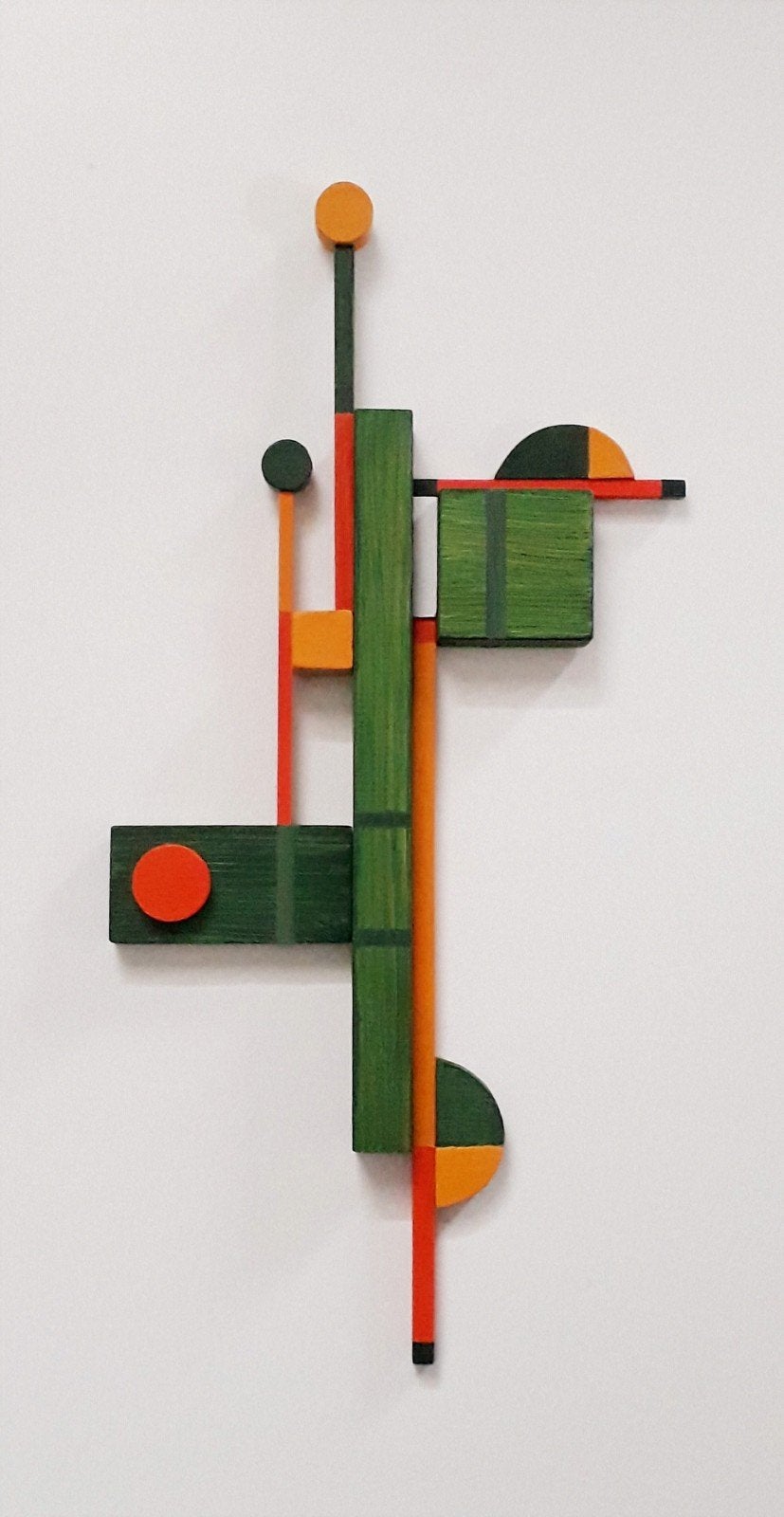 Wandobject ' n streepje voor hebben', Hout, Ophalen of Verzenden, Eigen ontwerp, 17 cm