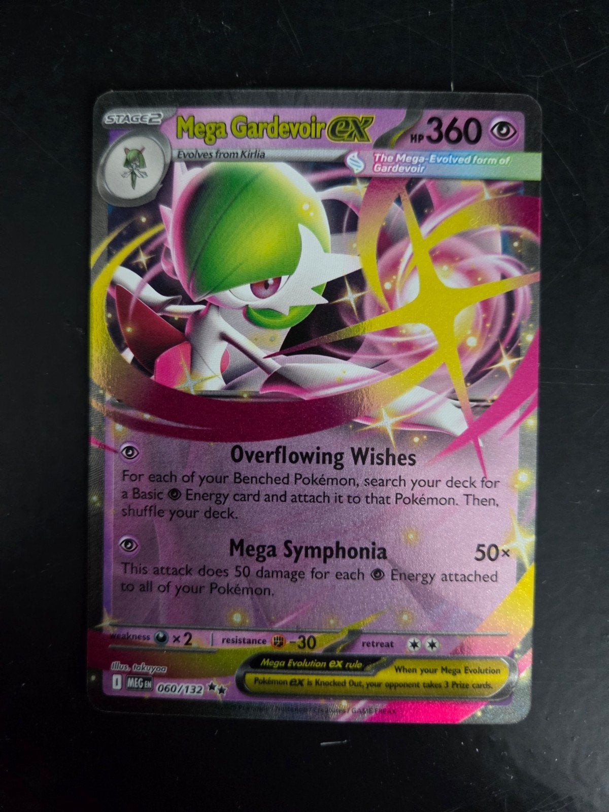 Mega Gardevoir EX - Mint Conditie Pokémon Kaart, Hobby en Vrije tijd, Ophalen of Verzenden