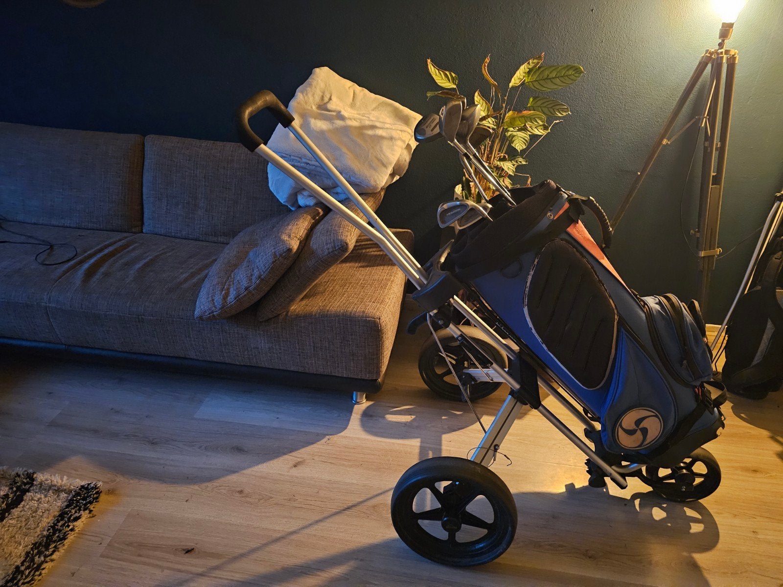 Golfset met tas en trolley - niet compleet, wat ouder, Ophalen of Verzenden, Gebruikt, Set, Overige merken