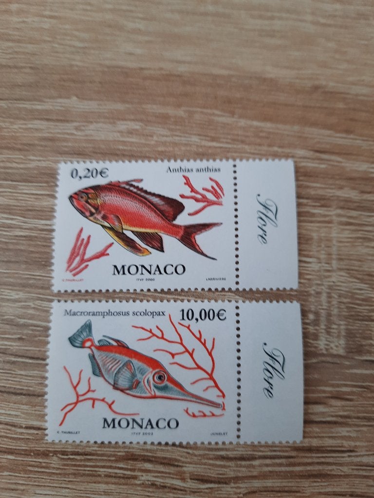 Monaco (vissen), Verzenden, Monaco, Postfris